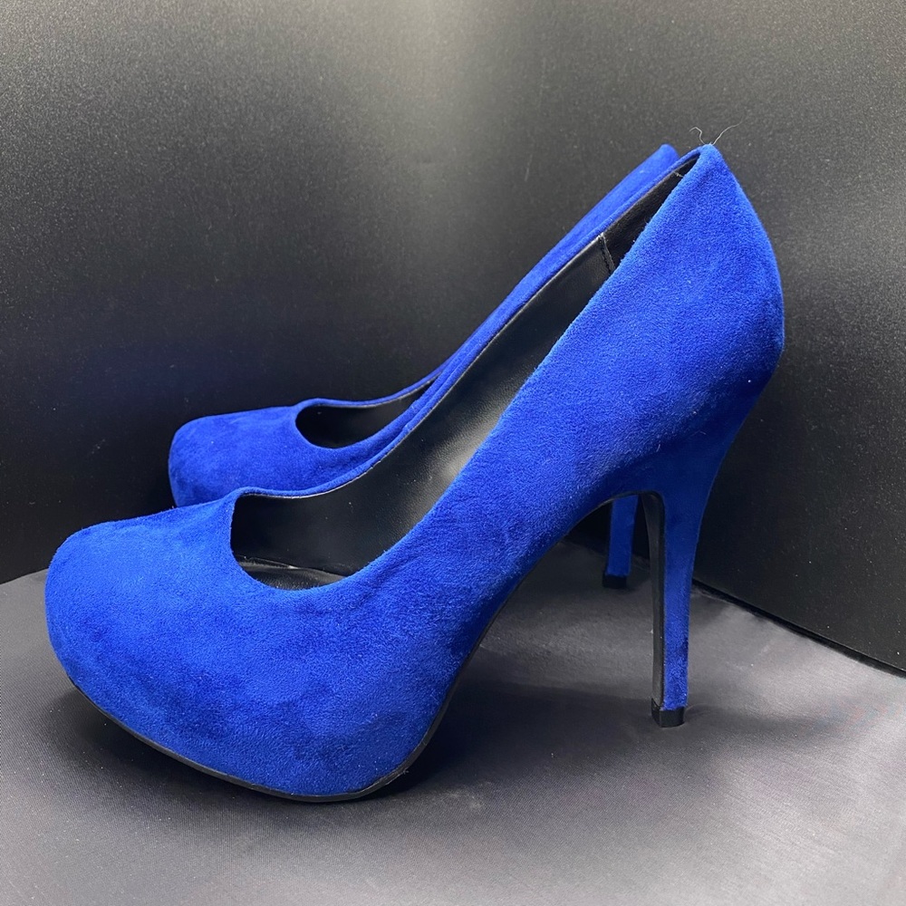 Mix No 6 Cobalt Blue Suede Stilettos